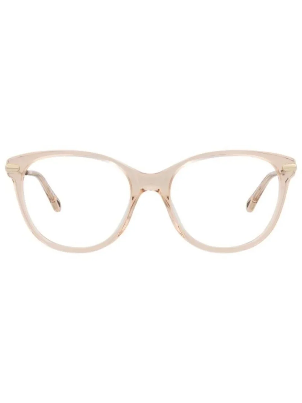 New Chloé Womens Cat Eye Pink Gold Transparent Fashion Designer Eyeglasses